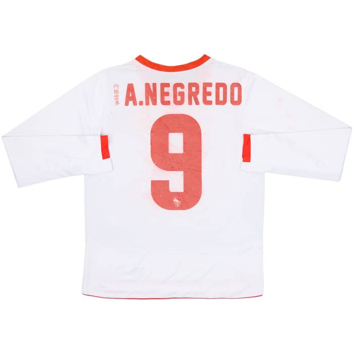 2011-12 Sevilla European Home L/S Shirt A. Negredo #9 - 4/10 - (M)