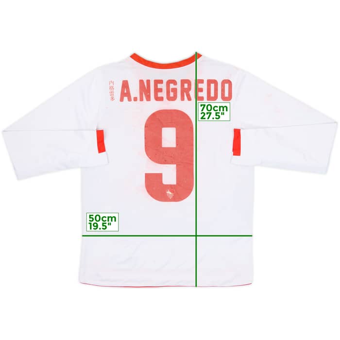 2011-12 Sevilla European Home L/S Shirt A. Negredo #9 - 4/10 - (M)