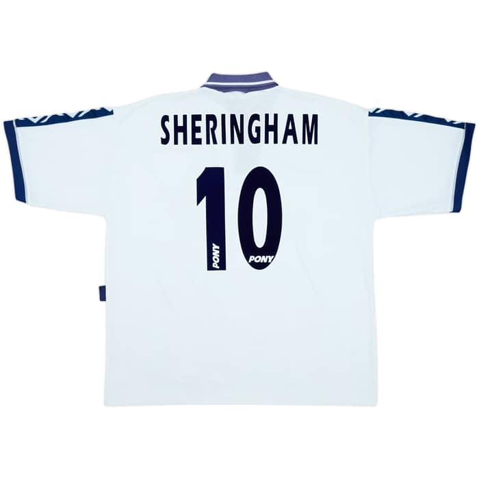 1995-97 Tottenham Home Shirt Sheringham #10 - 8/10 - (XL)