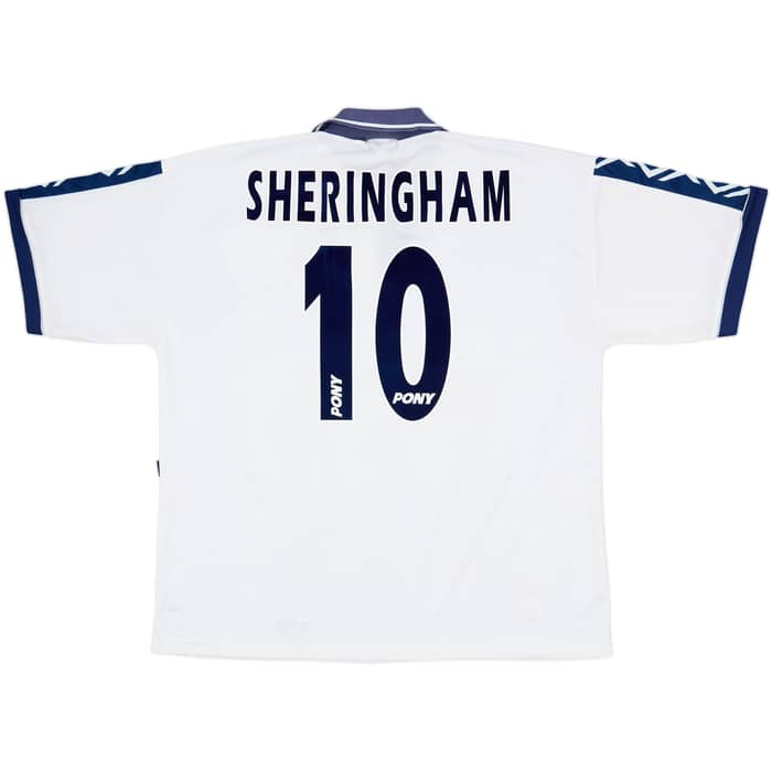 1995-97 Tottenham Home Shirt Sheringham #10 - 8/10 - (XL)