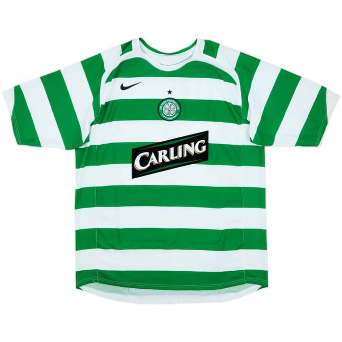 2005-07 Celtic Home Shirt Nakamura #25 - 8/10 - (XL)