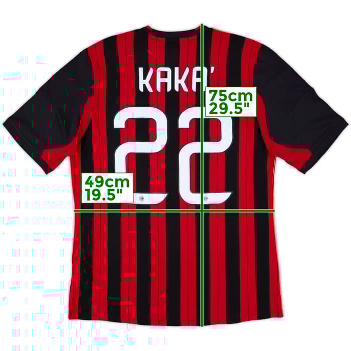 2013-14 AC Milan Home Shirt Kaka #22 - 8/10 - (L)