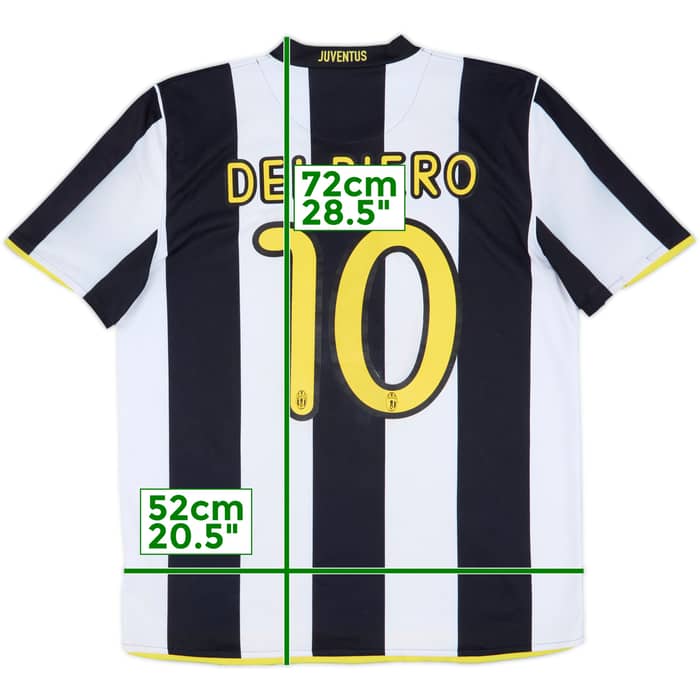 2008-09 Juventus Home Shirt Del Piero #10 - 5/10 - (L)