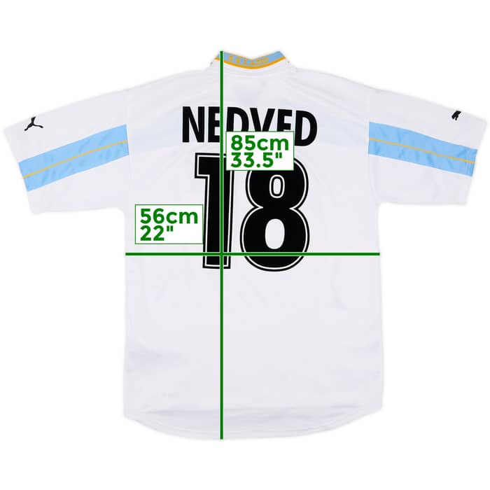1999-00 Lazio Centenary Home Shirt Nedved #18 - 8/10 - (L)