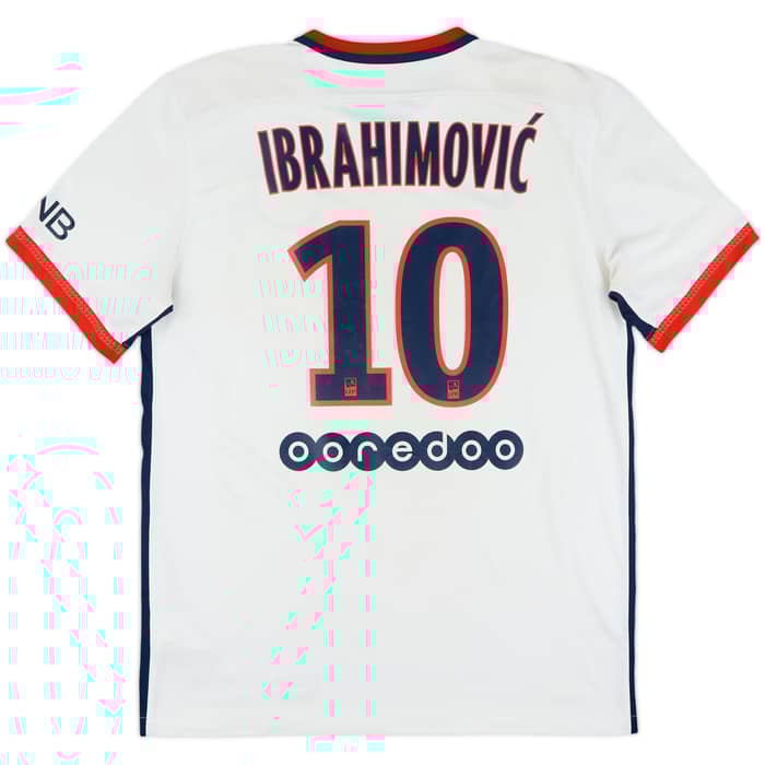 2015-16 Paris Saint-Germain Away Shirt Ibrahimovic #10 - 6/10 - (L)