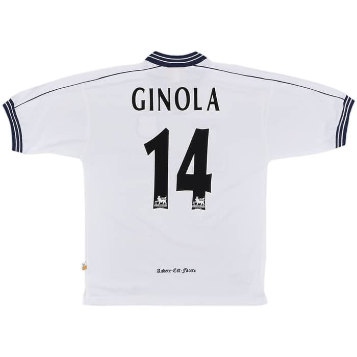 1997-99 Tottenham Home Shirt Ginola #14 - 8/10 - (M)