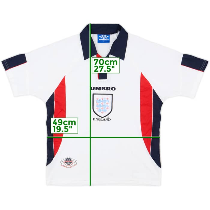 1997-99 England Home Shirt - 7/10 - (Y)