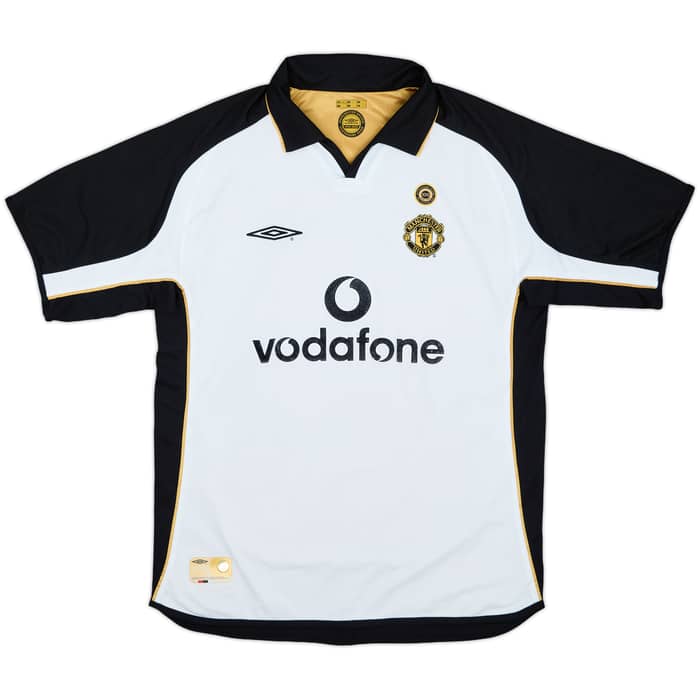 2001-02 Manchester United Centenary Away/Third Shirt Beckham #7 - 6/10 - (L)