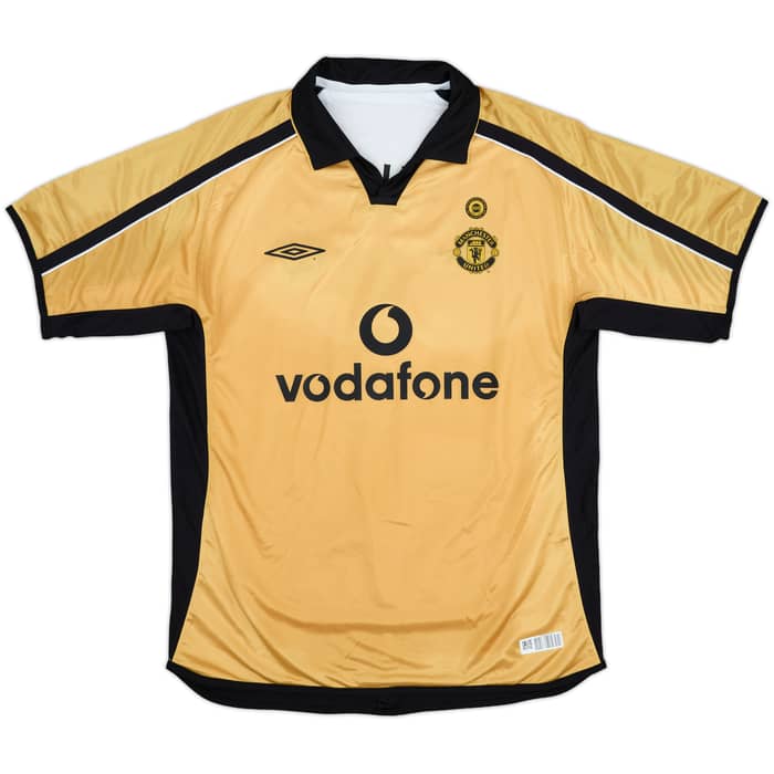 2001-02 Manchester United Centenary Away/Third Shirt Beckham #7 - 6/10 - (L)