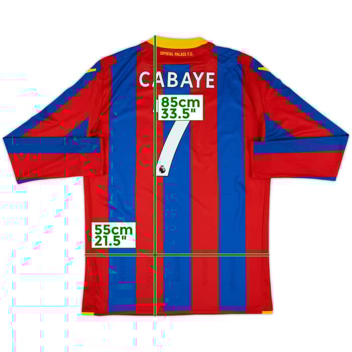 2017-18 Crystal Palace Home L/S Shirt Cabaye #7 - 7/10 - (XXL)