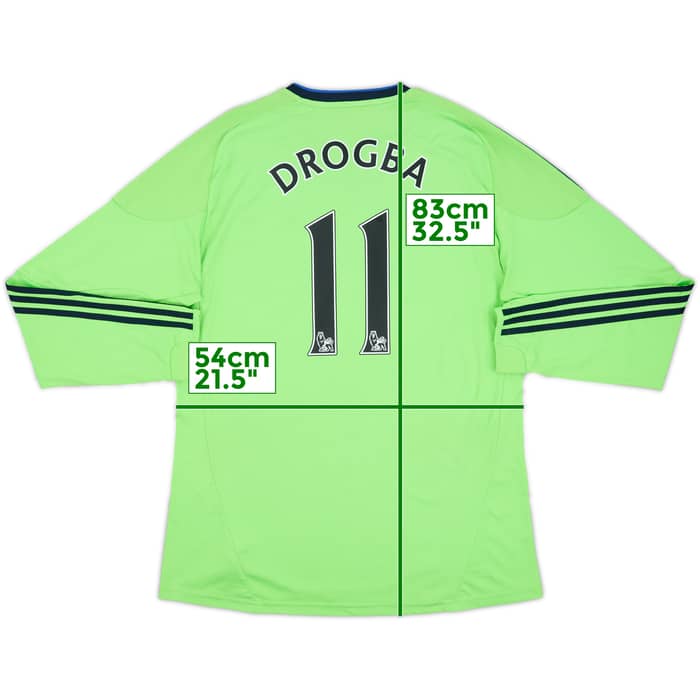 2010-11 Chelsea Third L/S Shirt Drogba #11 - 7/10 - (XL)