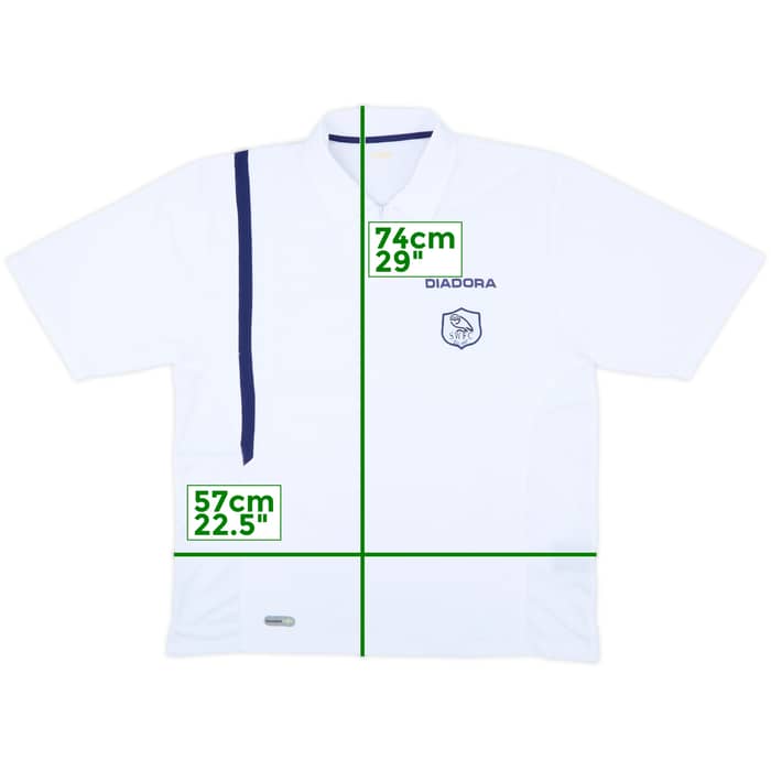2006-07 Sheffield Wednesday Diadora 1/4 Zip Polo Shirt - 8/10 - (XL)