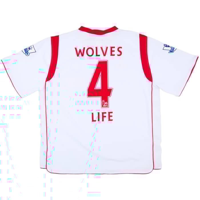 2009-10 Wolves Away Shirt Wolves #4 Life - 7/10 - (XXL)