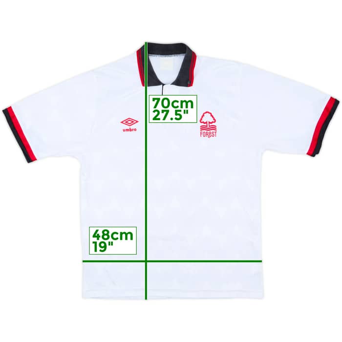 1989-91 Nottingham Forest Away Shirt - 8/10 - (M)