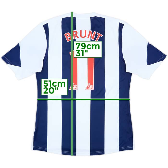 2013-14 West Brom Home Shirt Brunt #11 - 8/10 - (L)