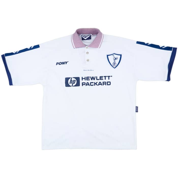 1995-97 Tottenham Home Shirt Sheringham #10 - 6/10 - (XL)