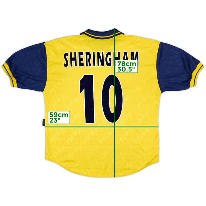 1995-97 Tottenham Third Shirt Sheringham #10 - 8/10 - (L)