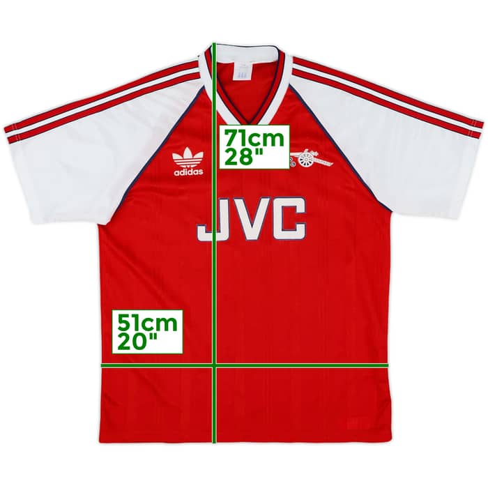 1988-90 Arsenal Home Shirt - 9/10 - (L)