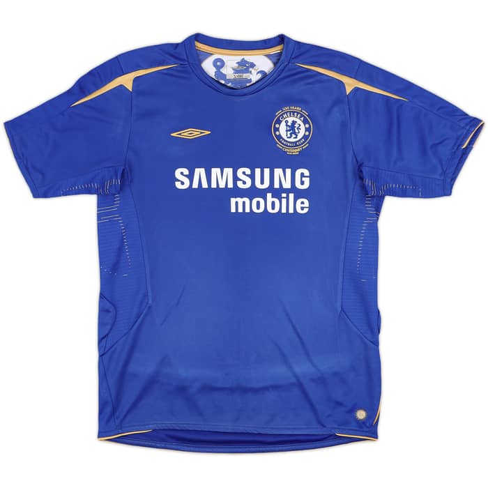 2005-06 Chelsea Centenary Home Shirt - 8/10 - (XL.Boys)