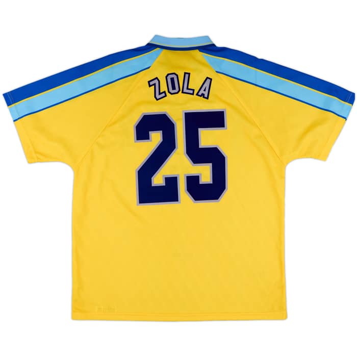 1996-97 Chelsea Away Shirt Zola #25 - 9/10 - (XL)