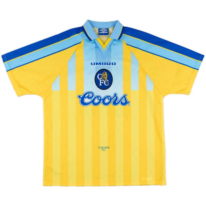 1996-97 Chelsea Away Shirt Zola #25 - 9/10 - (XL)