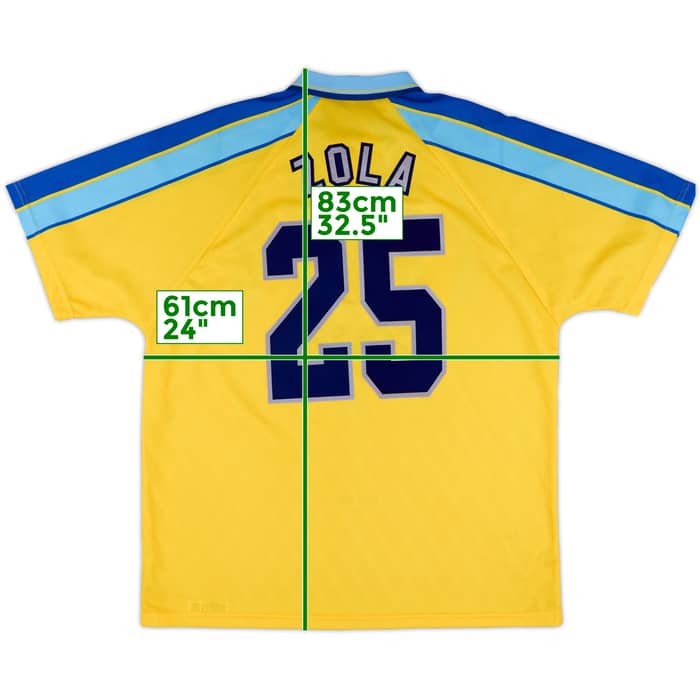 1996-97 Chelsea Away Shirt Zola #25 - 9/10 - (XL)