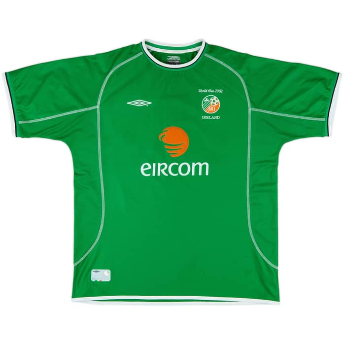 2001-03 Ireland 'World Cup 2002' Home Shirt Keane #6 - 8/10 - (XXL)