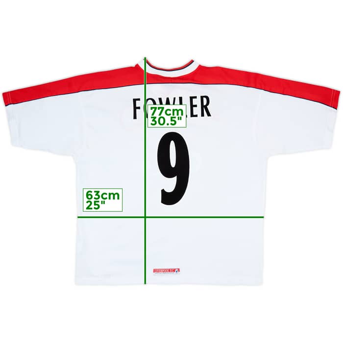 1998-99 Liverpool Away Shirt Fowler #9 - 7/10 - (XL)