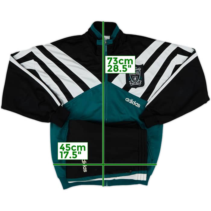 1995-96 Liverpool adidas Tracksuit - 8/10 - (M)