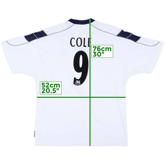2000-01 Manchester United Away Shirt Cole #9 - 9/10 - (XL)