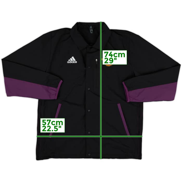 2021-22 Manchester United adidas Coach Jacket - 8/10 - (M)