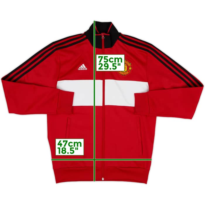 2020-21 Manchester United adidas 3-Stripe Track Jacket - 8/10 - (S)