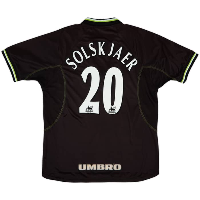 1998-99 Manchester United Third Shirt Solskjaer #20 - 8/10 - (XL)