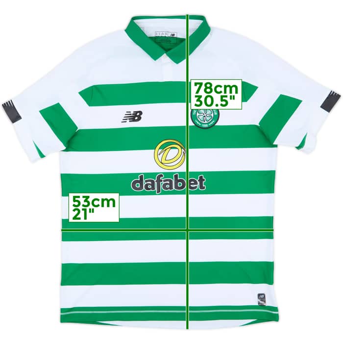 2019-20 Celtic Home Shirt - 8/10 - (XL)