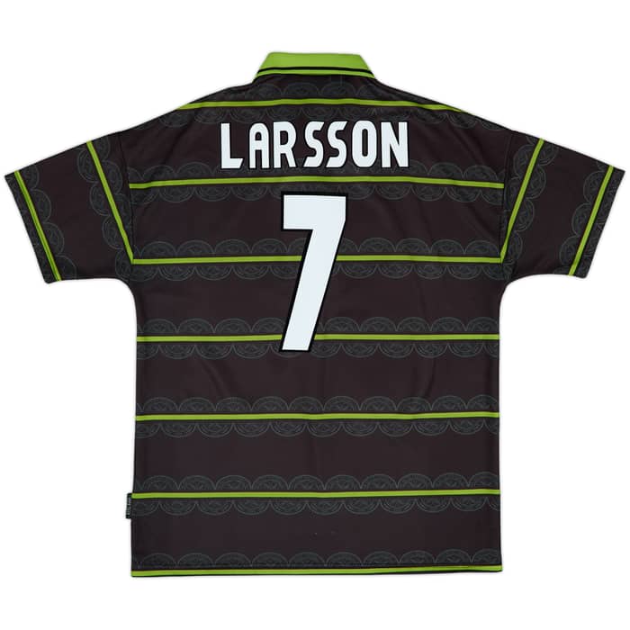 1998-99 Celtic Away Shirt Larsson #7 - 7/10 - (XL)