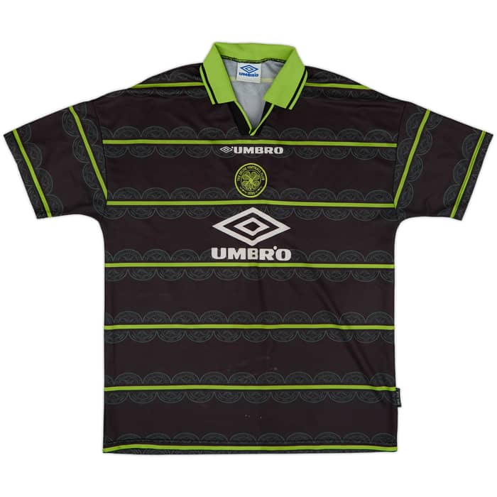 1998-99 Celtic Away Shirt Larsson #7 - 7/10 - (XL)