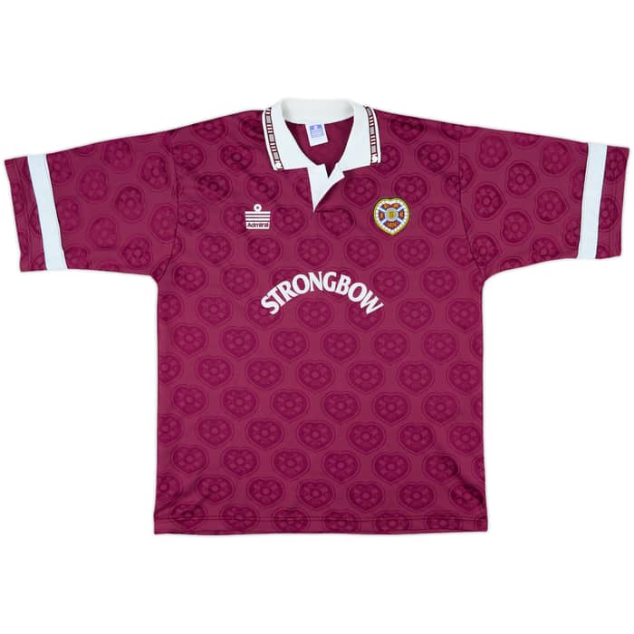 1992-93 Hearts Home Shirt - 10/10 - (XL)
