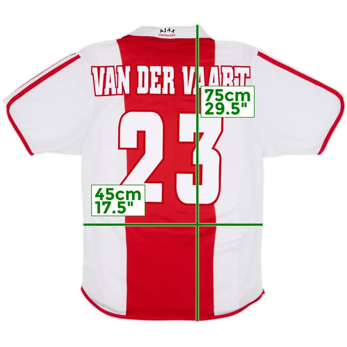 2000-01 Ajax Centenary Home Shirt Van Der Vaart #23 - 8/10 - (M)