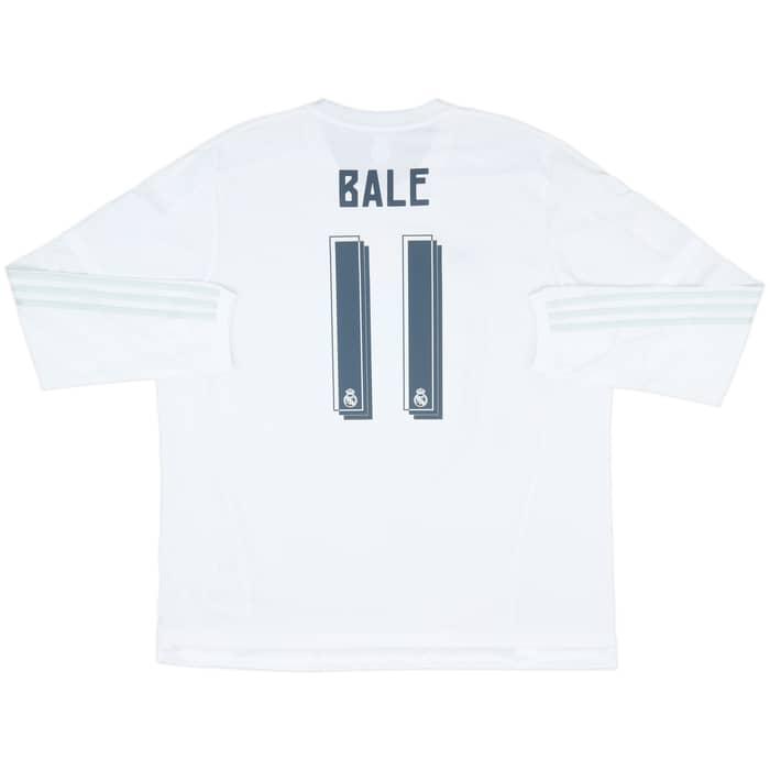 2015-16 Real Madrid Home L/S Shirt Bale #11 - 10/10 - (XXL)