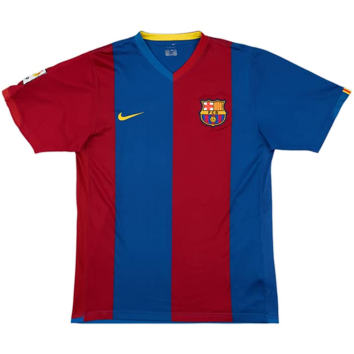 2006-07 Barcelona Home Shirt Ronaldinho #10 - 8/10 - (M)