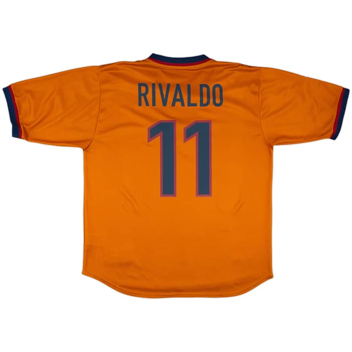 1998-00 Barcelona Third Shirt Rivaldo #11 - 8/10 - (XL)