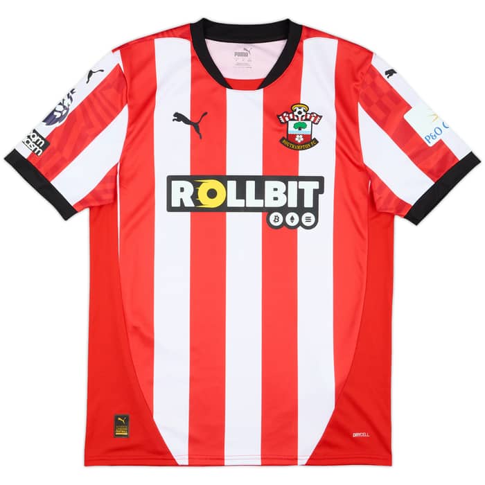 2024-25 Southampton Match Issue Home Shirt Welington #34