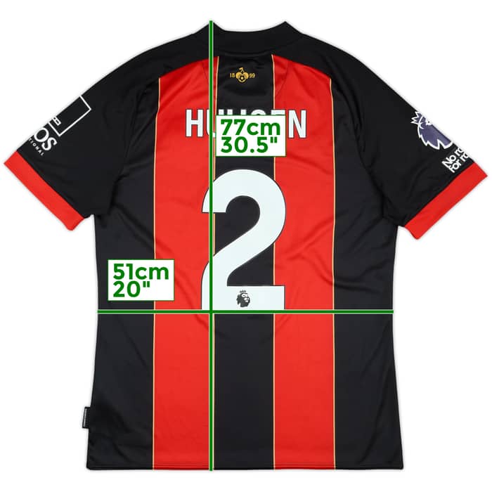2024-25 Bournemouth Match Issue Home Shirt Huijsen #2
