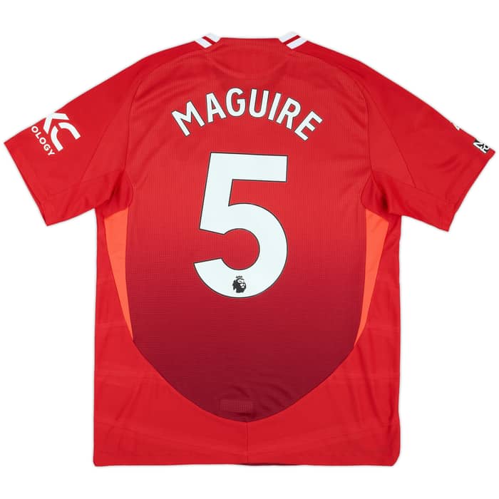 2024-25 Manchester United Match Issue Home Shirt Maguire #5