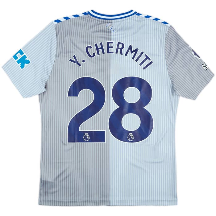 2023-24 Everton Match Issue Third Shirt Y.Chermiti #28
