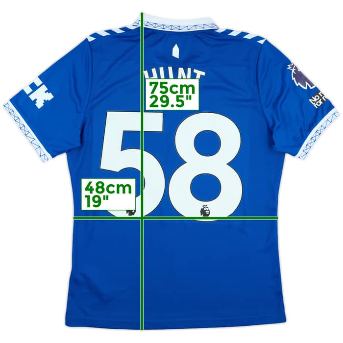 2023-24 Everton Match Issue Home Shirt Hunt #58