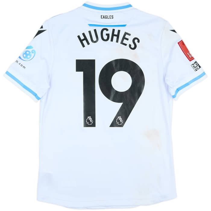 2023-24 Crystal Palace Match Worn FA Cup Away Shirt Hughes #19