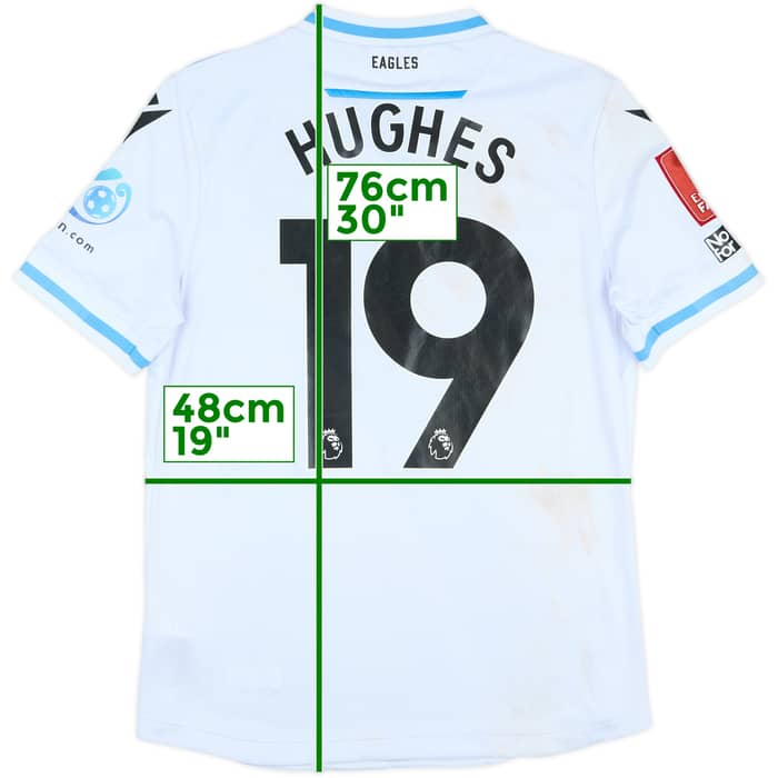 2023-24 Crystal Palace Match Worn FA Cup Away Shirt Hughes #19