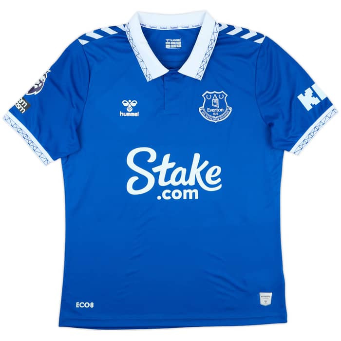 2023-24 Everton Match Issue Home Shirt Iwobi #17