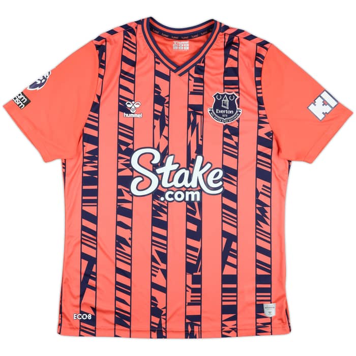 2023-24 Everton Match Issue Away Shirt Iwobi #17